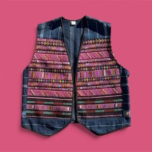 Colorful Embroidered Women's Vest
